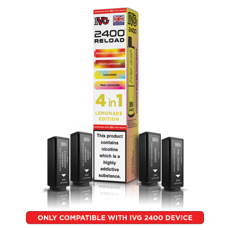 IVG 2400 Reload Prefilled Pods – 4 Flavours in Every Pack - Vapesdirect