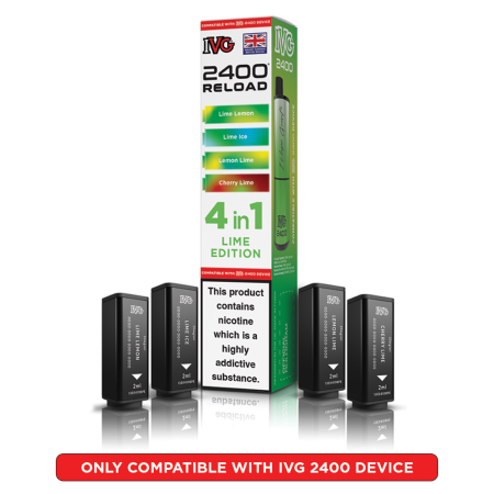 IVG 2400 Reload Prefilled Pods – 4 Flavours in Every Pack