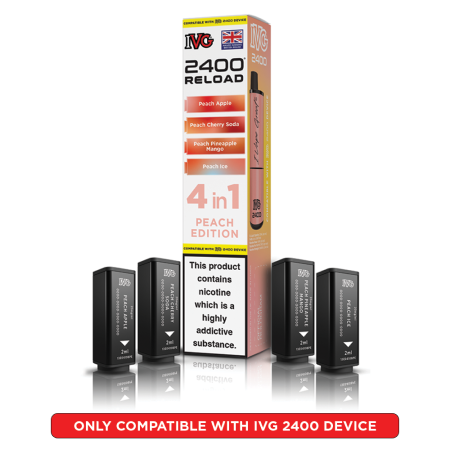 IVG 2400 Reload Prefilled Pods – 4 Flavours in Every Pack
