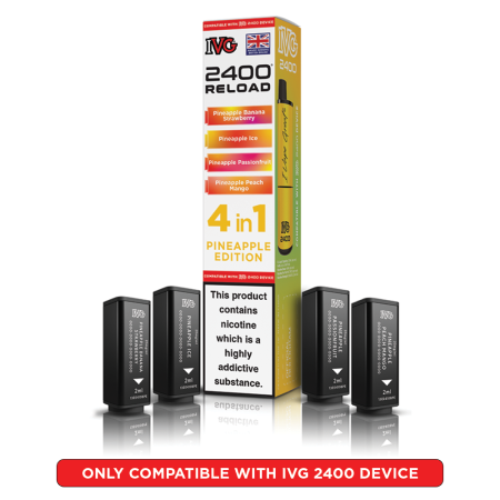IVG 2400 Reload Prefilled Pods – 4 Flavours in Every Pack