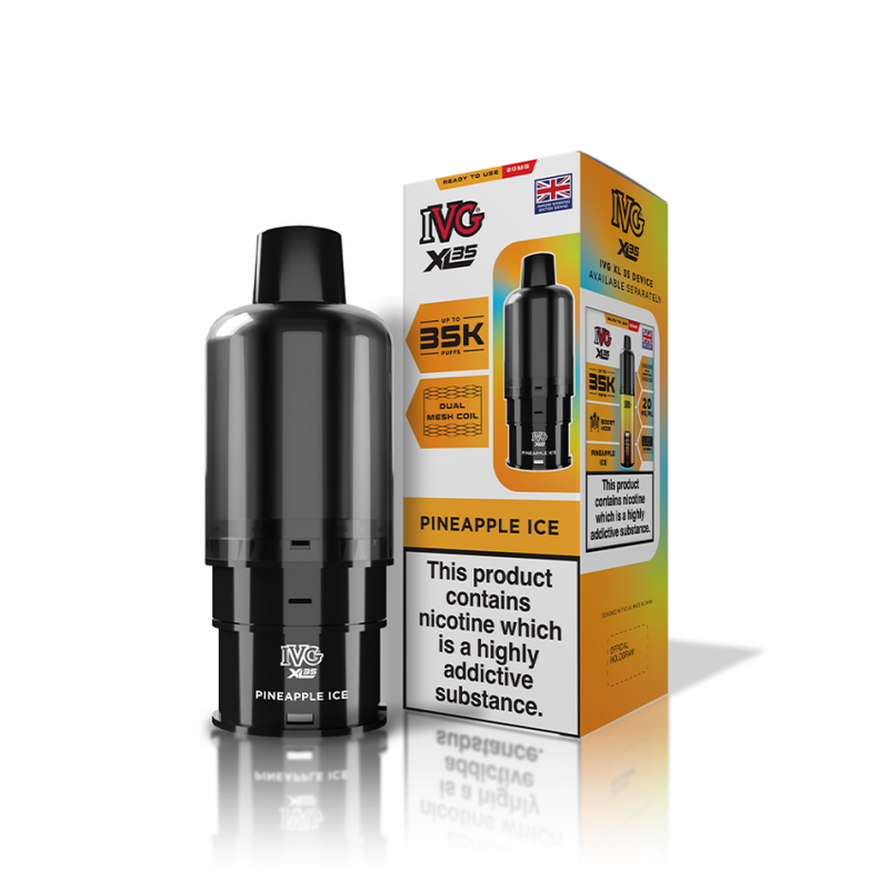 IVG XL 35K Prefilled Pods - Pineapple Ice - Vapesdirect