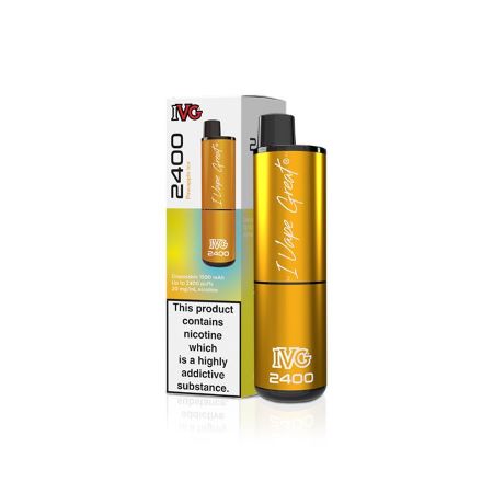 IVG 2400 Disposable Vape - Pineapple Ice - Vapesdirect