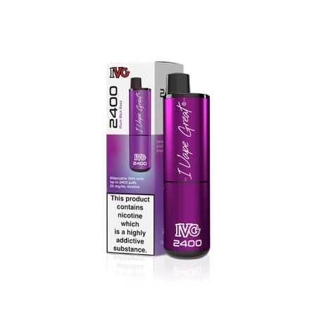 IVG 2400 Disposable Vape - Plum Blue Razz - Vapesdirect