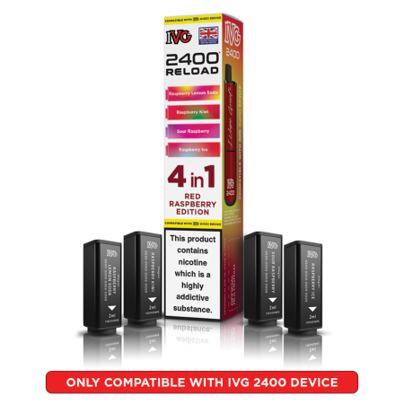 IVG 2400 Reload Prefilled Pods – 4 Flavours in Every Pack