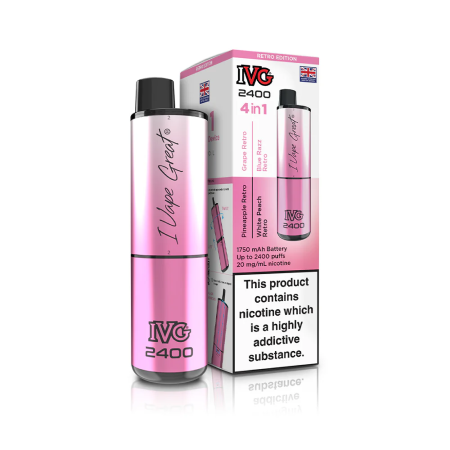 IVG 2400 4 in 1 Vape - Retro Edition - Vapesdirect