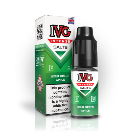 Sour Green Apple Nic Salt by IVG Intense – 10ml E-Liquid
