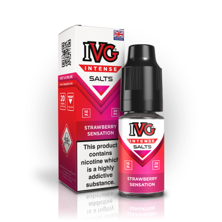 Strawberry Sensation Nic Salt by IVG Intense – 10ml E-Liquid - Vapesdirect