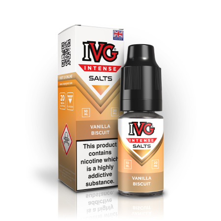 Vanilla Biscuit Nic Salt by IVG Intense – 10ml E-Liquid - Vapesdirect
