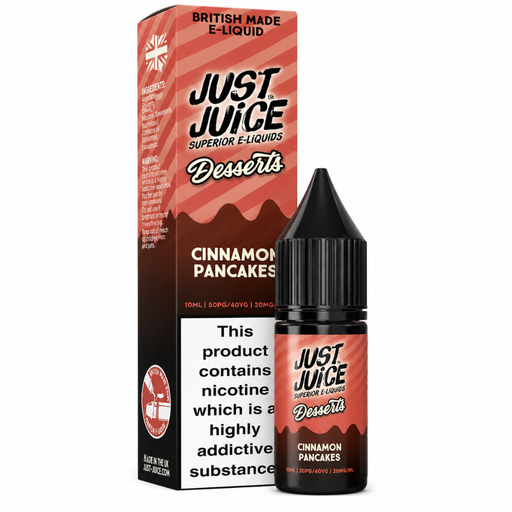 Just Juice Desserts Cinnamon Pancakes Nic Salt E-Liquid 10ml - Vapesdirect