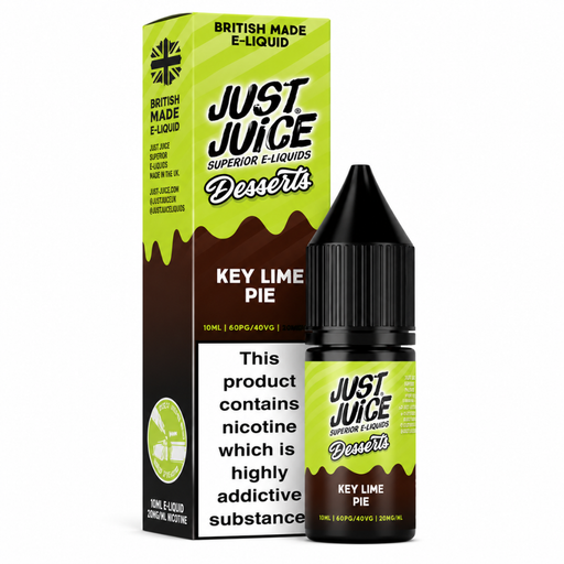 Just Juice Desserts Key Lime Pie Nic Salt E-Liquid 10ml - Vapesdirect