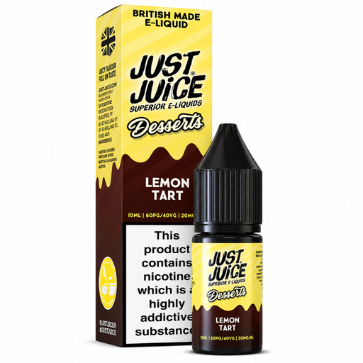Just Juice Desserts Lemon Tart Nic Salt E-Liquid 10ml - Vapesdirect