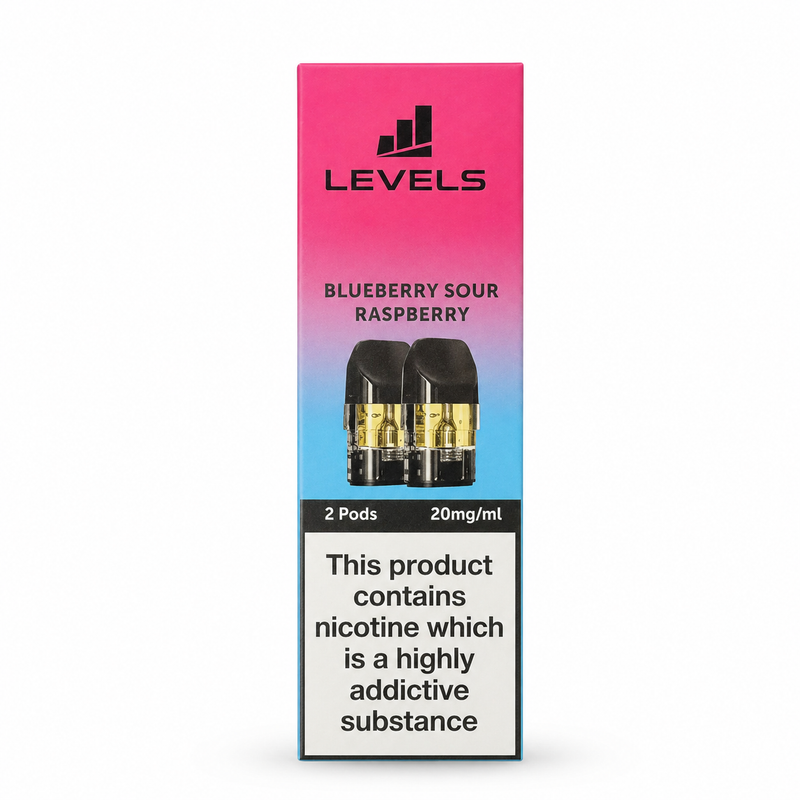 LEVELS Blueberry Sour Raspberry Prefilled Pods 2 Pack - Vapesdirect