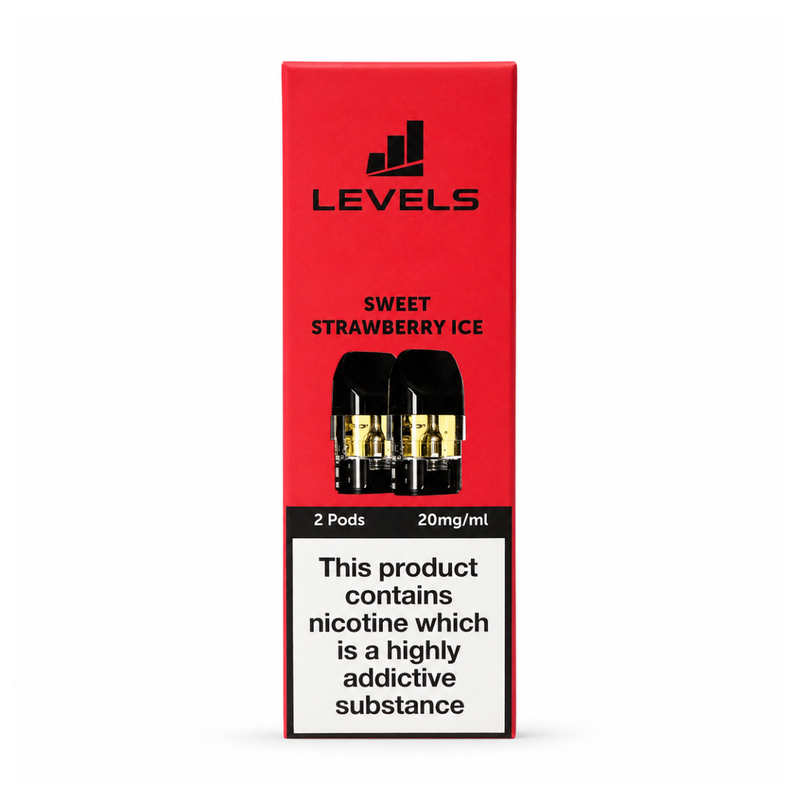 LEVELS Strawberry Ice Prefilled Pods 2 Pack - Vapesdirect