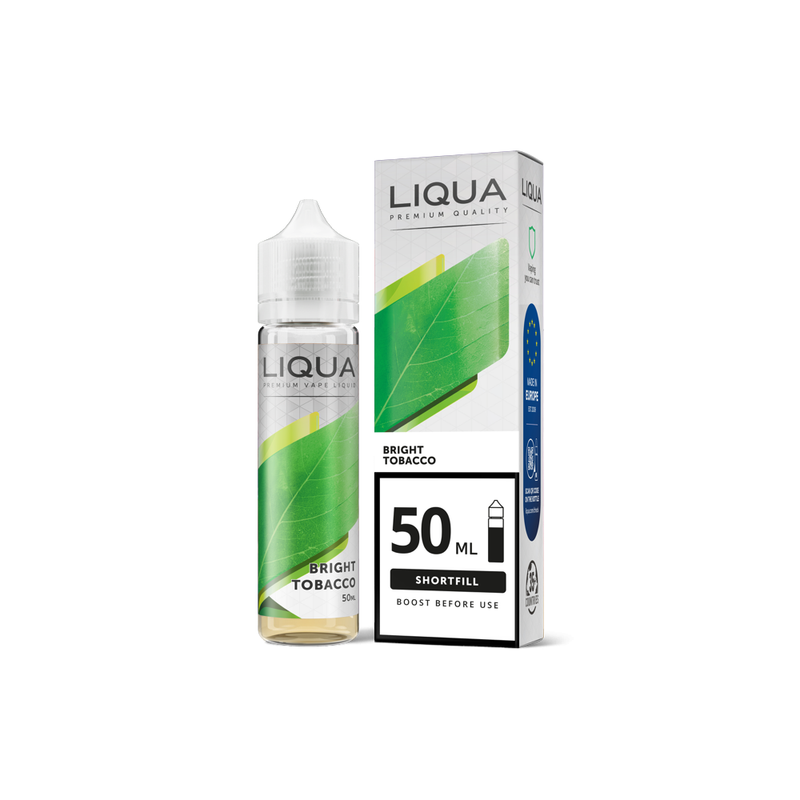 Liqua Mix & Go Bright Tobacco 50ml (60ml Short Fill) - Vapesdirect