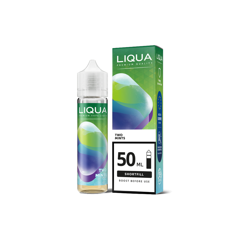 Liqua Mix & Go Two Mints 50ml (60ml Short Fill) - Vapesdirect