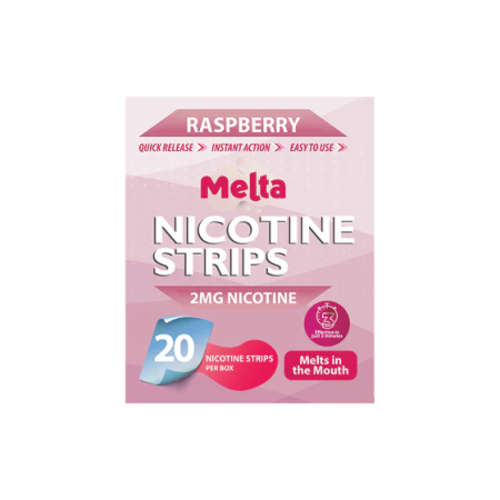 Melta Nicotine Strips - Raspberry - Vapesdirect