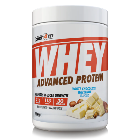Per4m Advanced Whey Protein 900g White Chocolate Hazelnut - Vapesdirect
