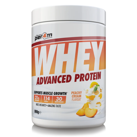 Per4m Advanced Whey Protein 900g - Peachy Cream - Vapesdirect