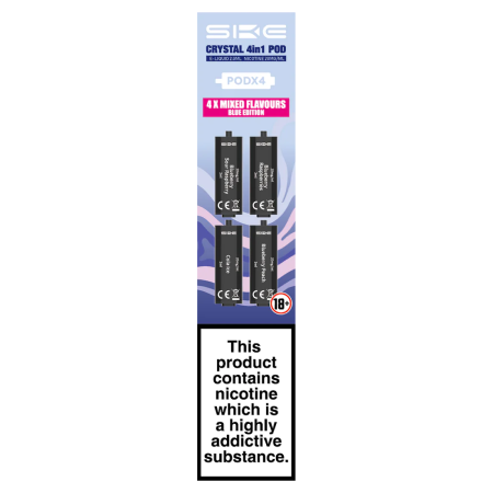 SKE Crystal 4 in 1 Prefilled Pods - Blue Edition - Vapesdirect
