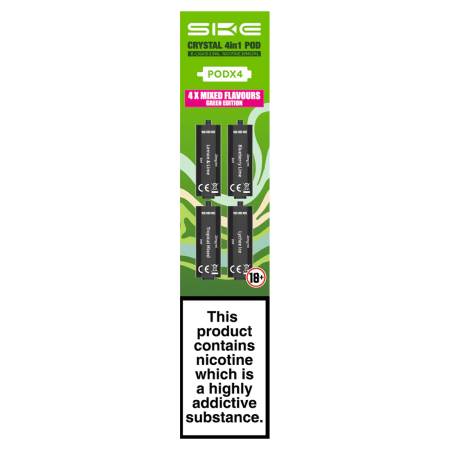 SKE Crystal 4 in 1 Prefilled Pods - Green Edition - Vapesdirect