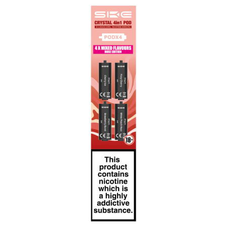 SKE Crystal 4 in 1 Prefilled Pods - Rose Edition