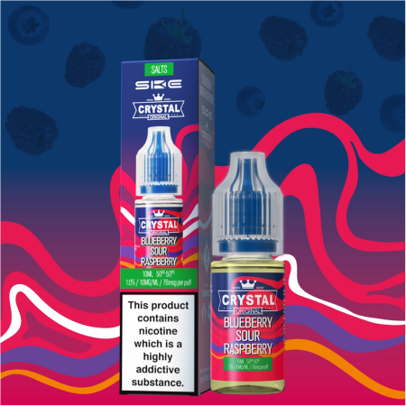 SKE Crystal Nic Salt Blue Sour Raspberry - Vapesdirect