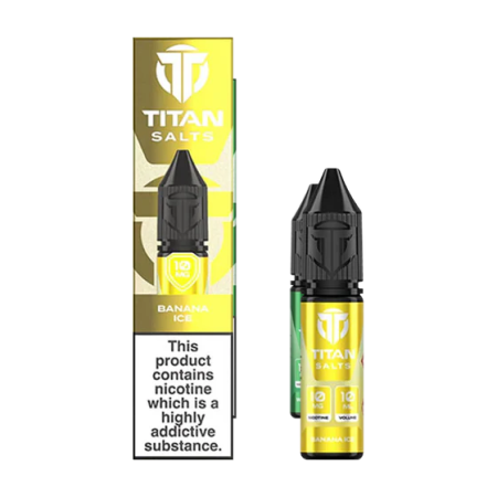 Banana Ice Nic Salt by Titan | Smooth Banana & Menthol Vape Juice UK