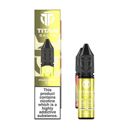 Pineapple Ice Nic Salt by Titan – Tropical Vibes with a Cool Finish - Vapesdirect