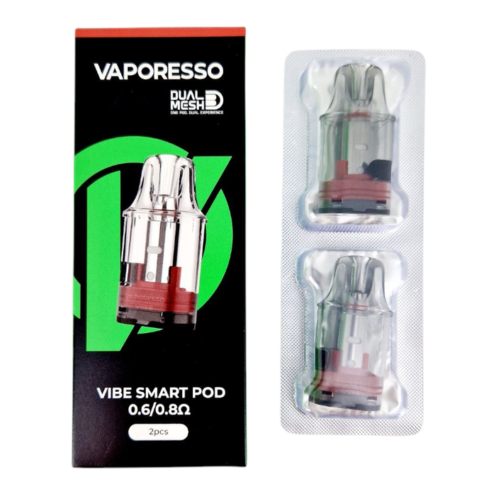 Vaporesso Vibe Dual Mesh Replacement Pods (2 Pack) Vapesdirect Vaporesso Vibe Dual Mesh Replacement Pods (2 Pack) Vapesdirect