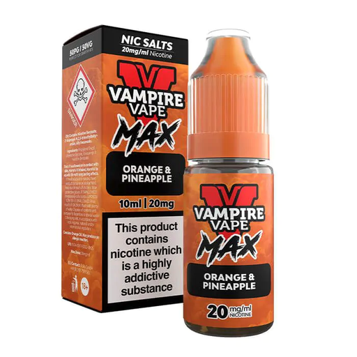 Vampire Vape Max Orange Pineapple 10ml Nic Salts - Vapesdirect
