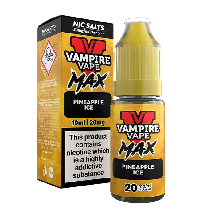 Vampire Vape Max Pineapple Ice 10ml Nic Salts - Vapesdirect