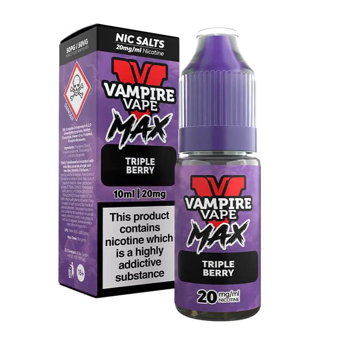 Vampire Vape Max Triple Berry 10ml Nic Salts - Vapesdirect