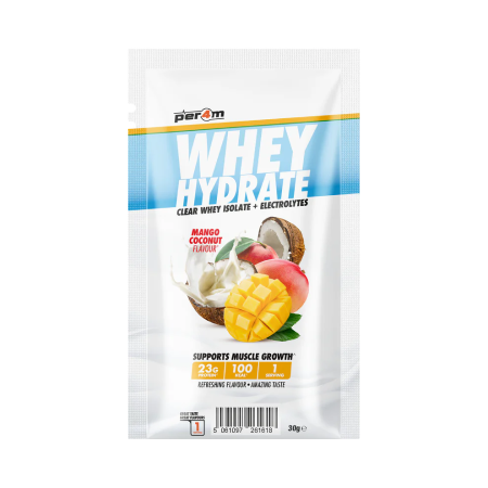 Per4m Mango Coconut Clear Whey Hydrate 30g | 23g Protein + Electrolytes ...