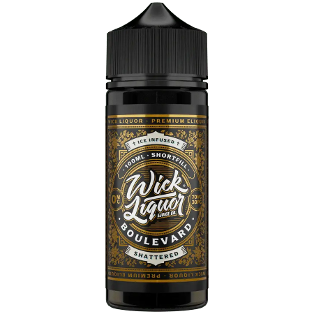 Wick Liquor Boulevard Shattered Shortfill E-Liquid 100ml - Vapesdirect
