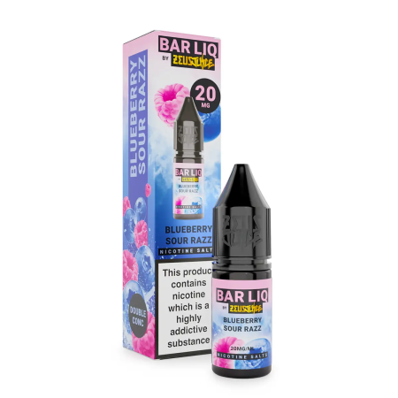 Zeus Juice Bar LIQ Salts Blueberry Sour Razz 10ml Nic Salt - Vapesdirect