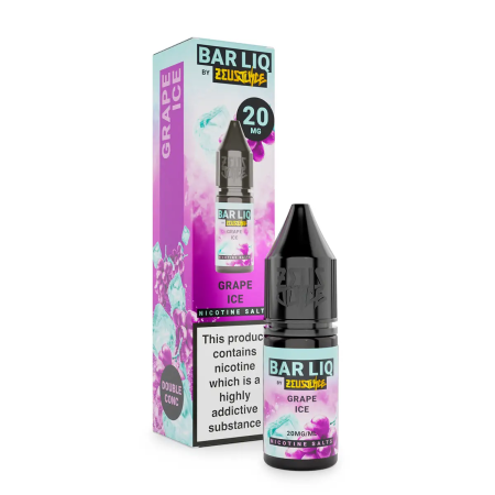 Zeus Juice Bar LIQ Salts Grape Ice 10ml Nic Salt - Vapesdirect