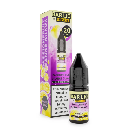 Zeus Juice Bar LIQ Salts Passionfruit Orange Guava 10ml Nic Salt - Vapesdirect
