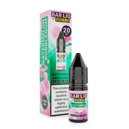 Zeus Juice Bar LIQ Salts Watermelon Bubblegum 10ml Nic Salt - Vapesdirect