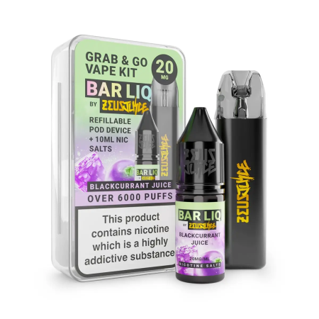 Zeus Juice Grab and Go Pod Kit – Blackcurrant Juice - Vapesdirect