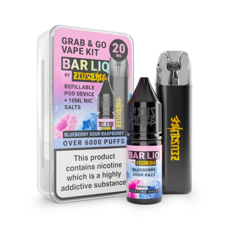 Zeus Juice Grab and Go Pod Kit – Blueberry Sour Razz - Vapesdirect