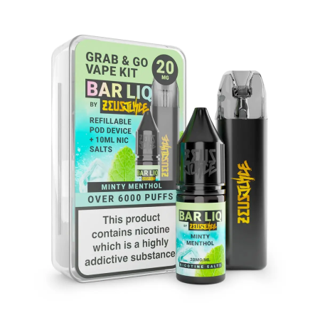 Zeus Juice Grab and Go Pod Kit – Minty Menthol - Vapesdirect