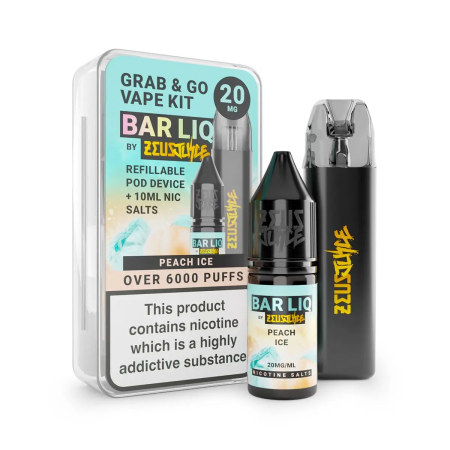 Zeus Juice Grab and Go Pod Kit – Peach Ice - Vapesdirect
