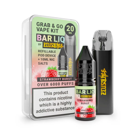 Zeus Juice Grab and Go Pod Kit – Strawberry Burst - Vapesdirect