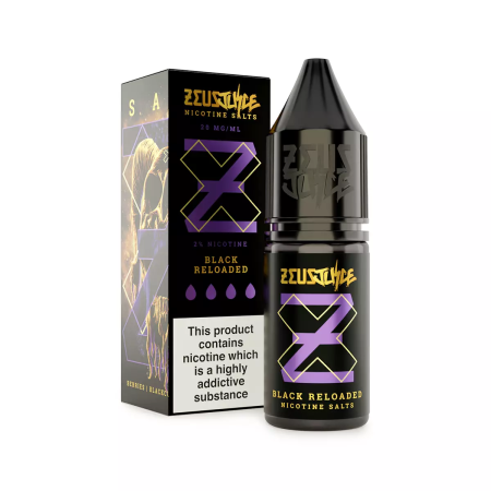 Zeus Juice Black Reloaded Nic Salt 10ml E-Liquid - Vapesdirect