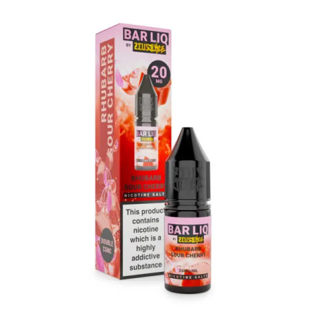 Zeus Juice Bar LIQ Salts Rhubarb Sour Cherry - Vapesdirect