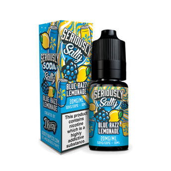 Doozy Salts Seriously Soda Eliquid - Blue Razz Lemonade - vapesdirect