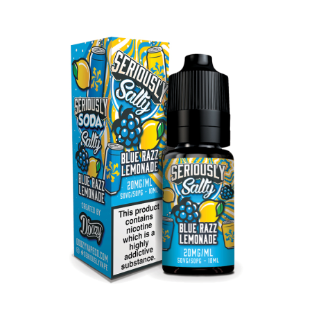 Doozy Salts Seriously Soda Eliquid - Blue Razz Lemonade - vapesdirect