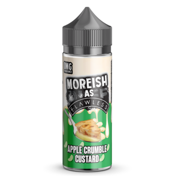 Moreish As Flawless Custard 50ml Shortfill - Apple Crumble Custard - vapesdirect