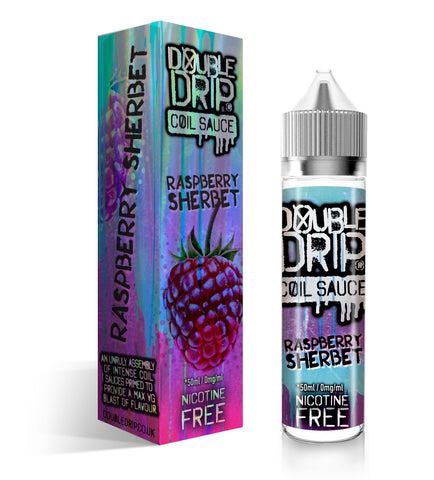 Double Drip Raspberry Sherbet Coil Sauce E-Liquid Shortfill 50ml - vapesdirect