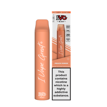 IVG Disposable Air Bar Plus - Peachy Rings - vapesdirect